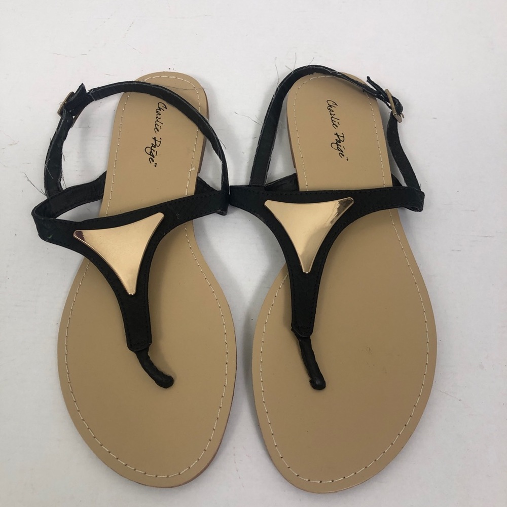 Charlie Paige Sandals Gold Detail